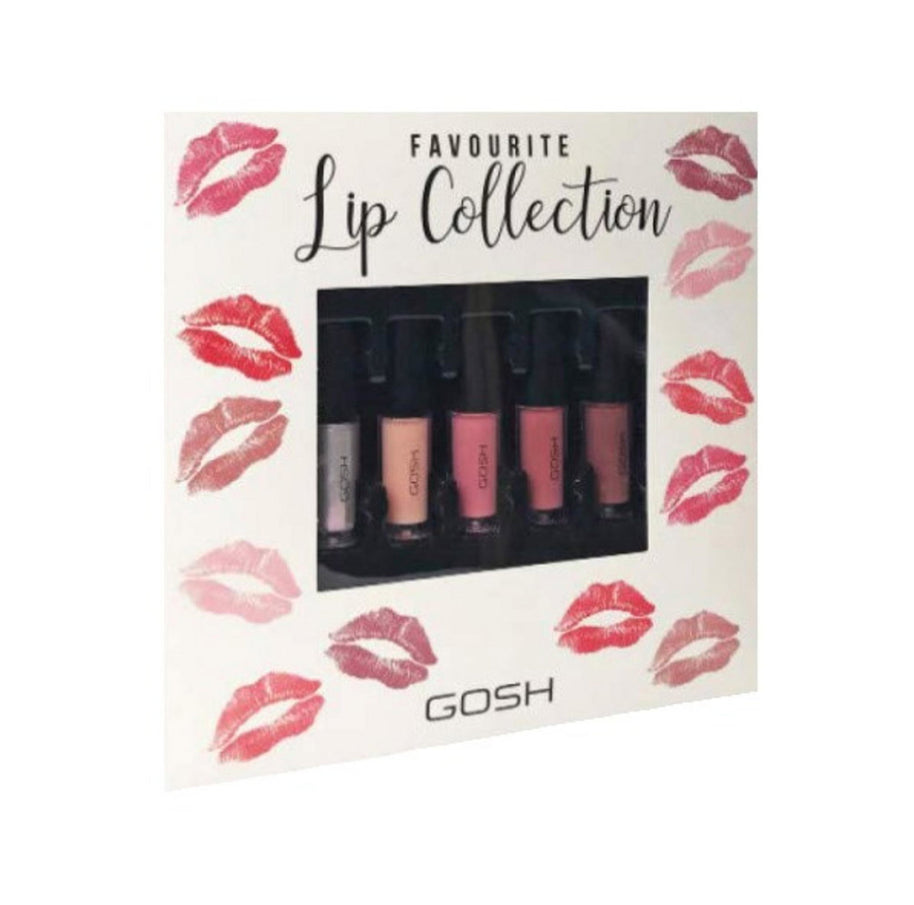 Σετ, Gosh, Favorite Lip Collection, Υγρό Κραγιόν, 5 pcs