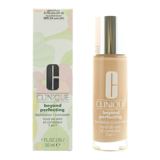 Clinique, Beyond Perfecting, Full Coverage, Natural Finish, Υγρό Foundation & Concealer 2-In-1, 575, Cork, 30 ml