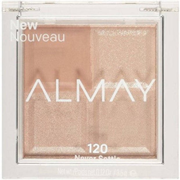 Almay, Shadow Quad, Παλέτα Σκιών, 120, Never Settle, 4 Shades, 3.5 g