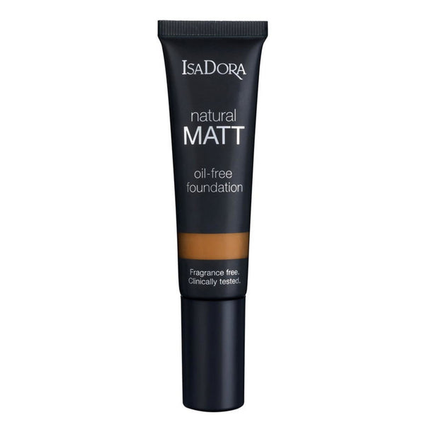 IsaDora, Natural Matt, Oil-Free, Matte, Υγρό Foundation, 25, Mocha, 35 ml