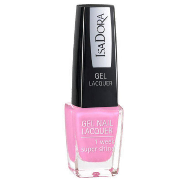 IsaDora, Gel Lacquer, Glossy Finish, Βερνίκι Νυχιών, 222, Pink Bomb, 6 ml
