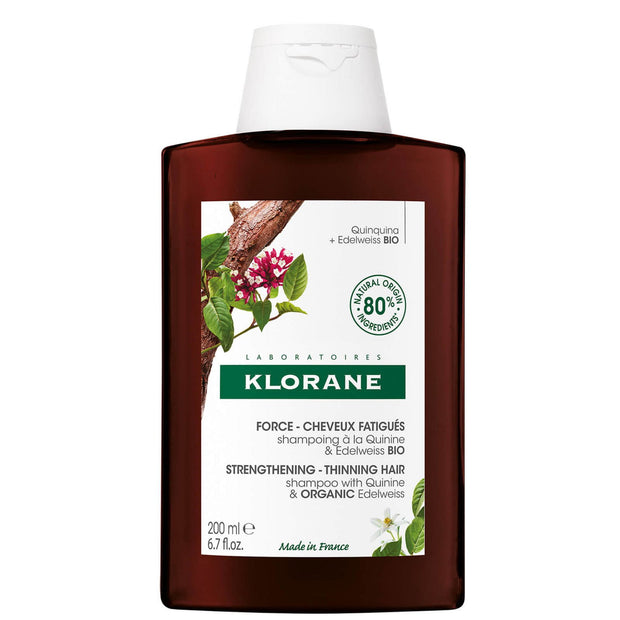 Klorane, Klorane, Quinine & Edelweiss, Θεραπεία Μαλλιών Σαμπουάν, For Strengthening, For Thinning Hair, 200 ml