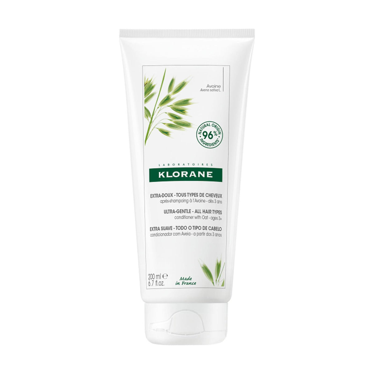 Klorane, Oat Milk, Oat, Κρέμα Μαλλιών, Softens, 200 ml