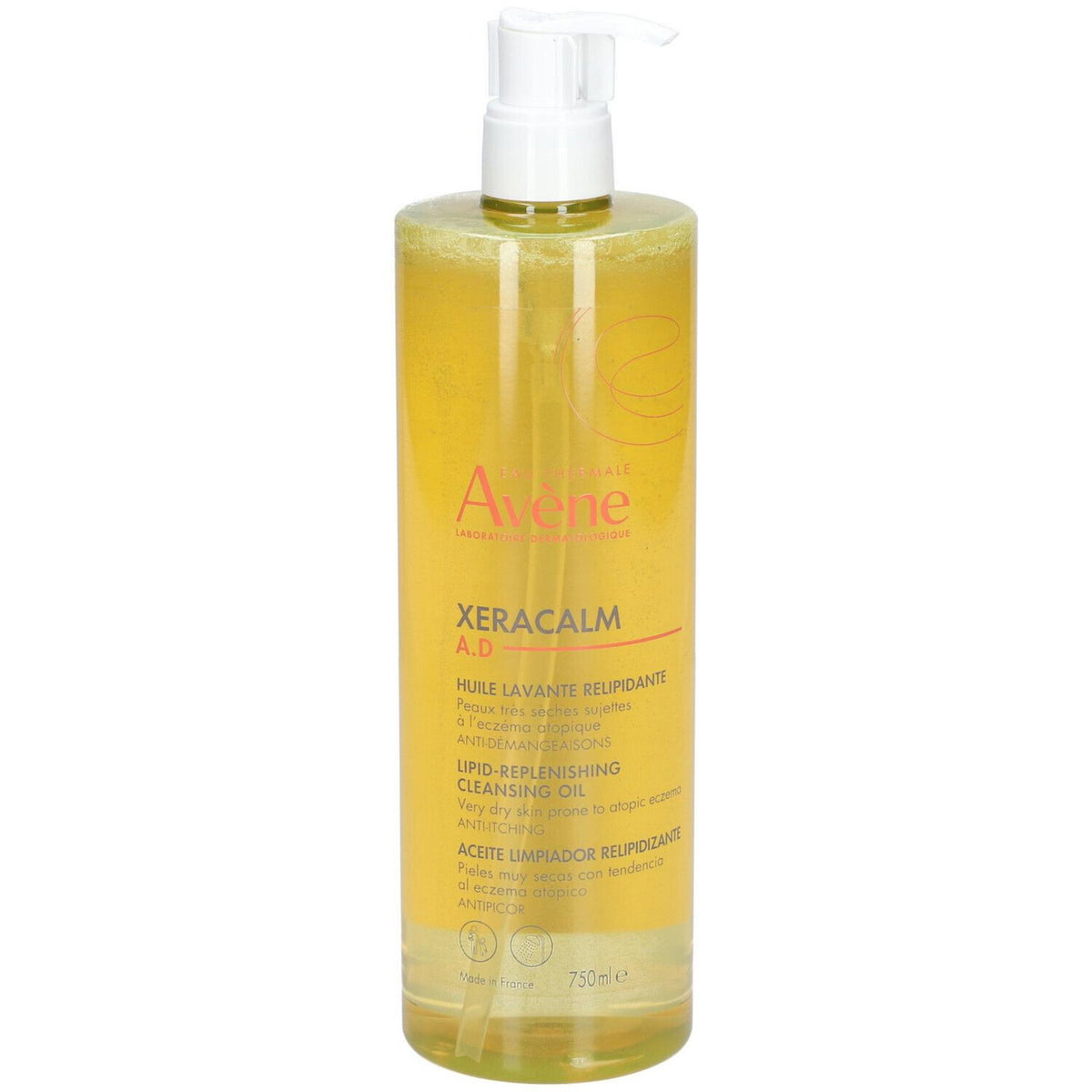 Avene, XeraCalm A.D, Lipid Replenishing, Shower Oil, Sensitive, 750 ml