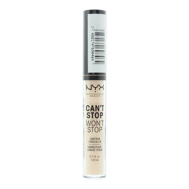 Nyx, Can't Stop Won't Stop, Vegan, Matte, Υγρό Concealer, Light Ivory, 3.5 ml