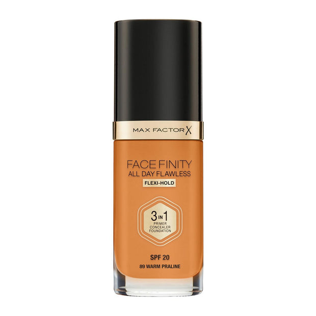Max Factor, Facefinity All Day Flawless, Matte Finish, Primer, Concealer & Foundation 3-In-1, 88, Praline, SPF 20, 30 ml