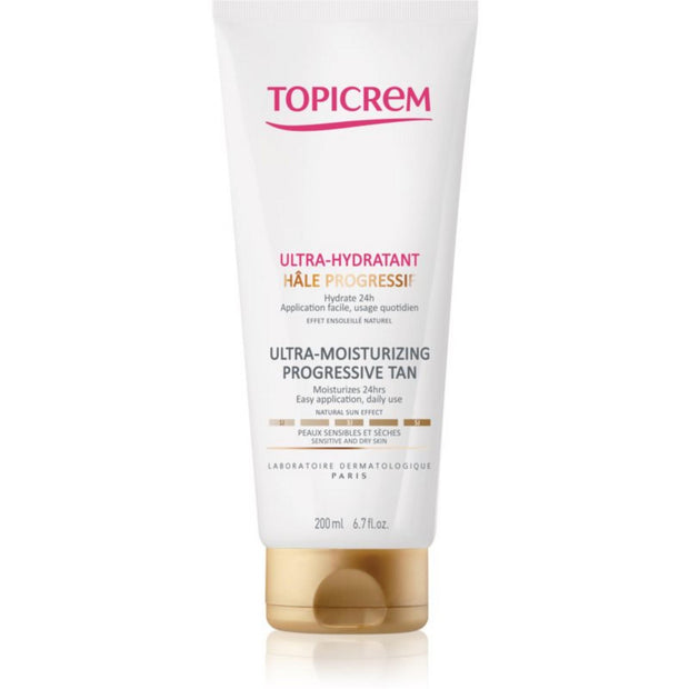 Topicrem, Ultra-Ενυδατικό Progression Tan, Ultra-Ενυδατικό, Γαλάκτωμα, 200 ml