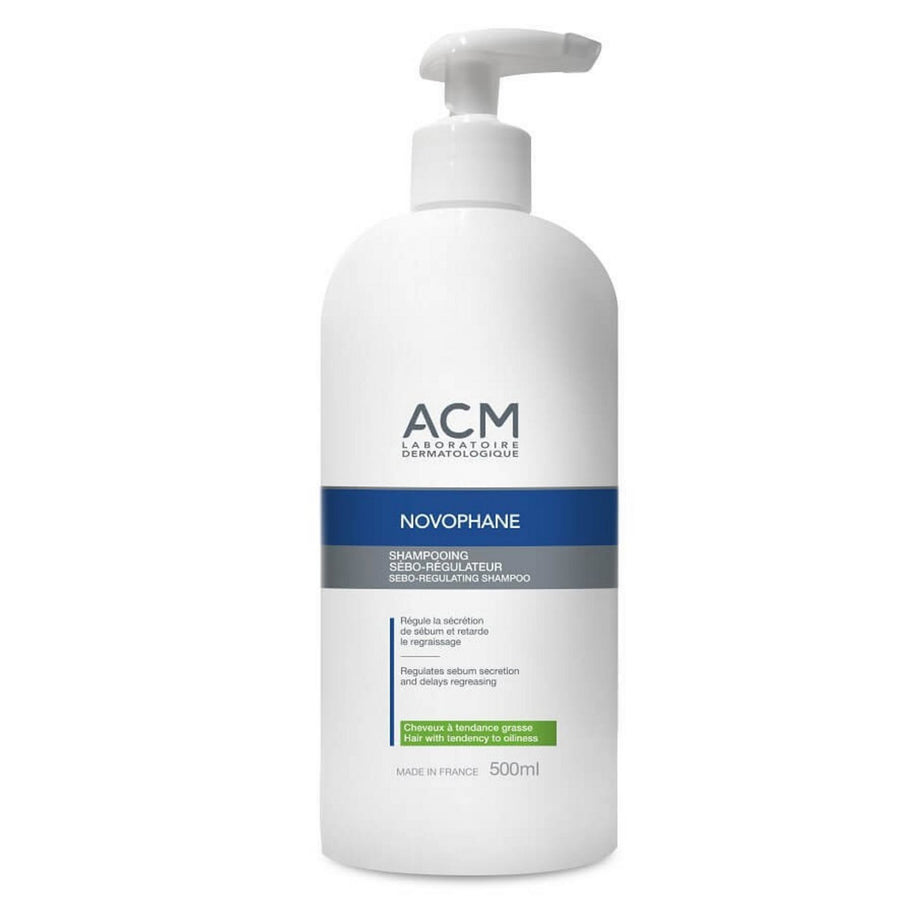 Laboratoire ACM, Novophane, Θεραπεία Μαλλιών Σαμπουάν, For Regulation Of Excessive Sebum, For Oily Hair, 500 ml