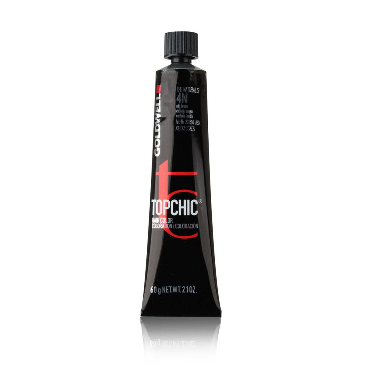 Goldwell, TopChic, Μόνιμη Βαφή Μαλλιών, 4N Middle Brown, 60 ml