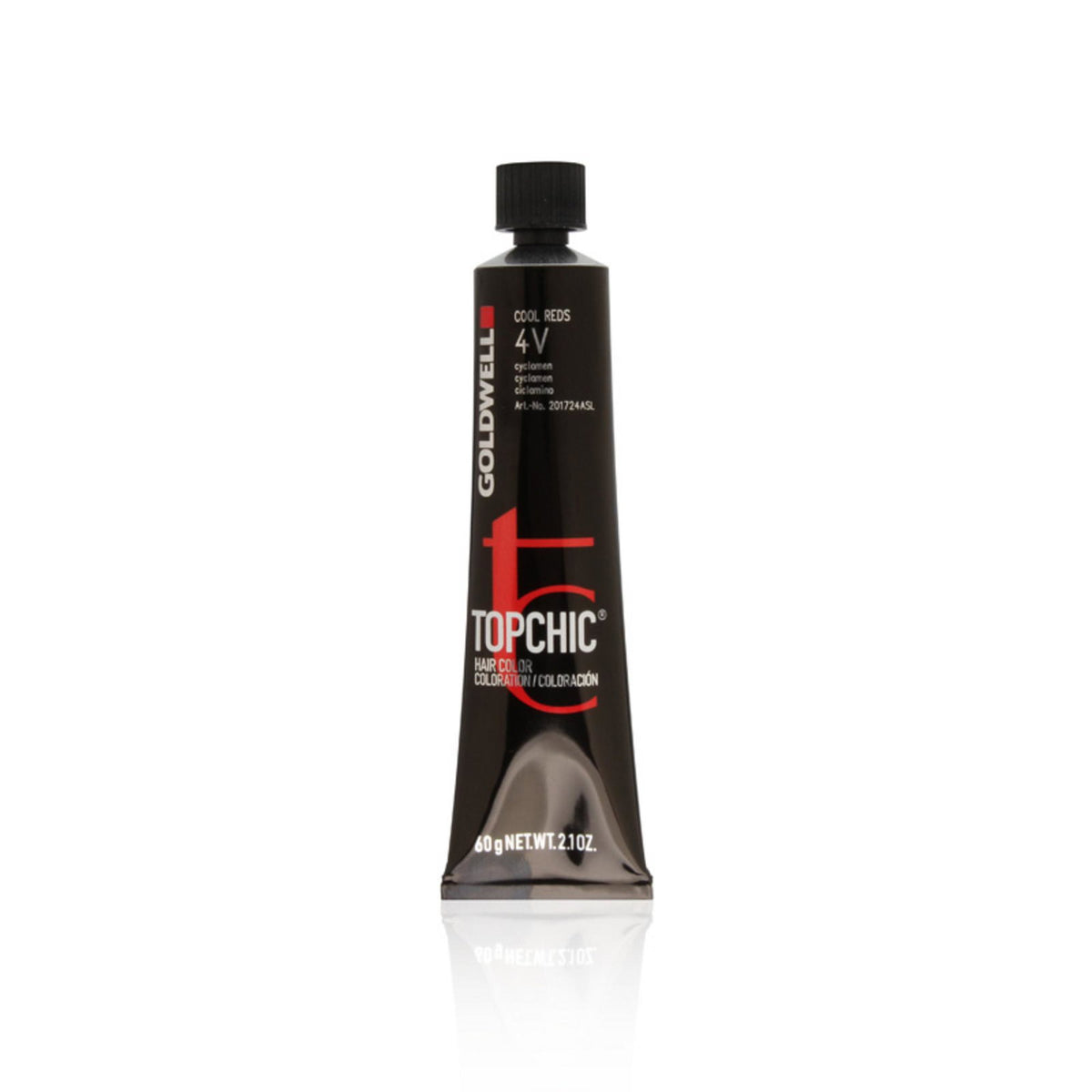 Goldwell, TopChic, Μόνιμη Βαφή Μαλλιών, 4V Medium Brown Violet, 60 ml