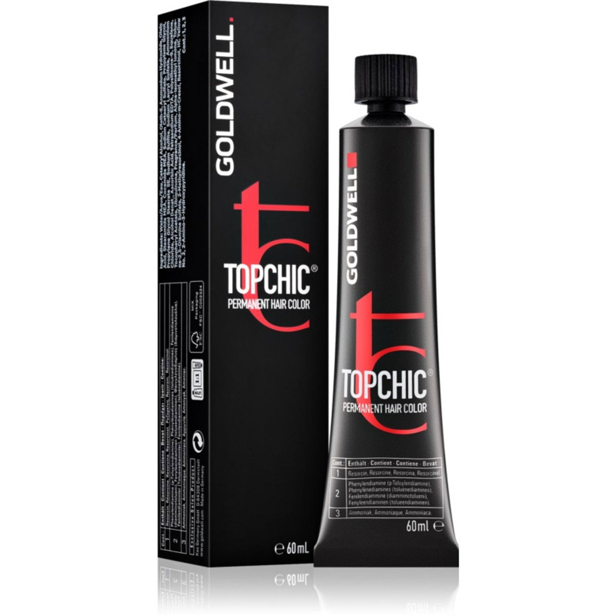 Goldwell, TopChic, Μόνιμη Βαφή Μαλλιών, 6RV MAX Stunning Purple, 60 ml