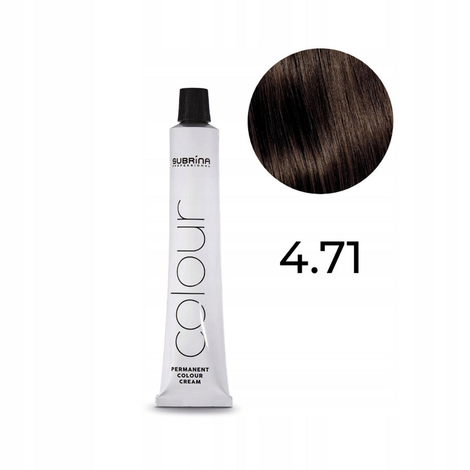 Subrina Professional, Essential Colour, Permanent Hair Dye, 4.71 Medium Brown, 100 ml