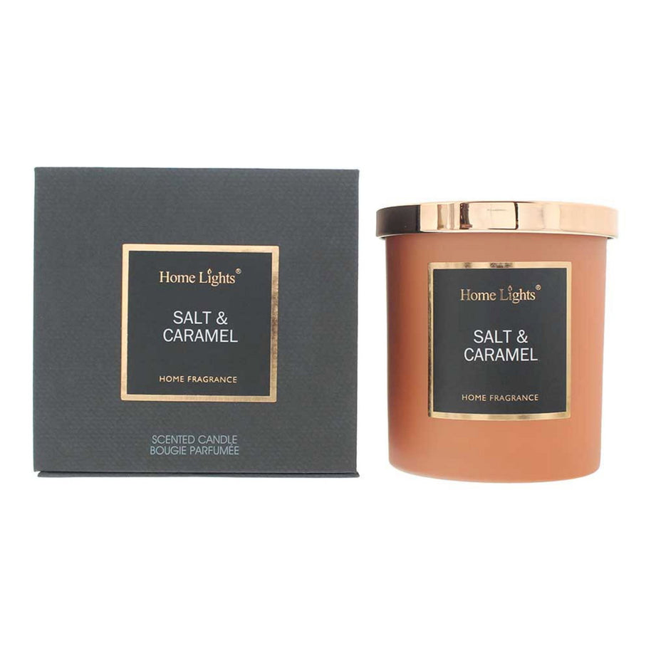 Home Lights, Salt & Caramel, Αρωματικό Κερί, 215 g
