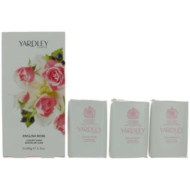 Σετ Trio, Yardley, English Rose, Scented Soap Bar, 100 g