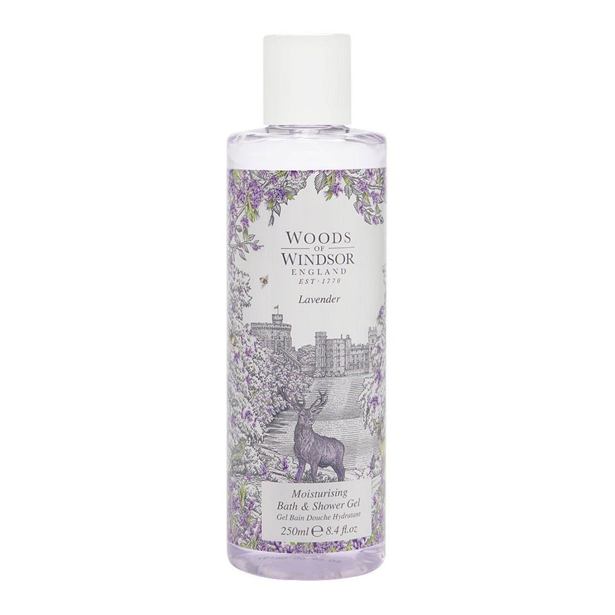 Woods Of Windsor, Lavender, Moisturizes, Αφρόλουτρο, Για Όλους τους Τύπους Δέρματος, 250 ml