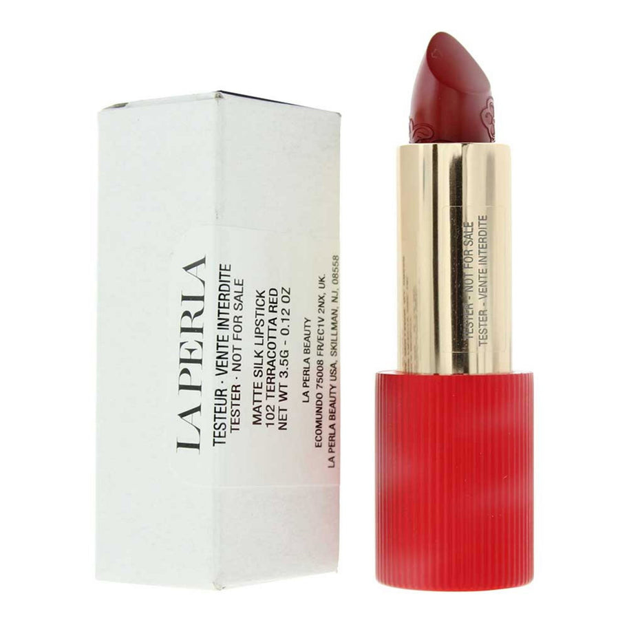 La Perla, Matte Silk, Matte, Cream Κραγιόν, 102, Terracotta Red, 3.5 g *Tester