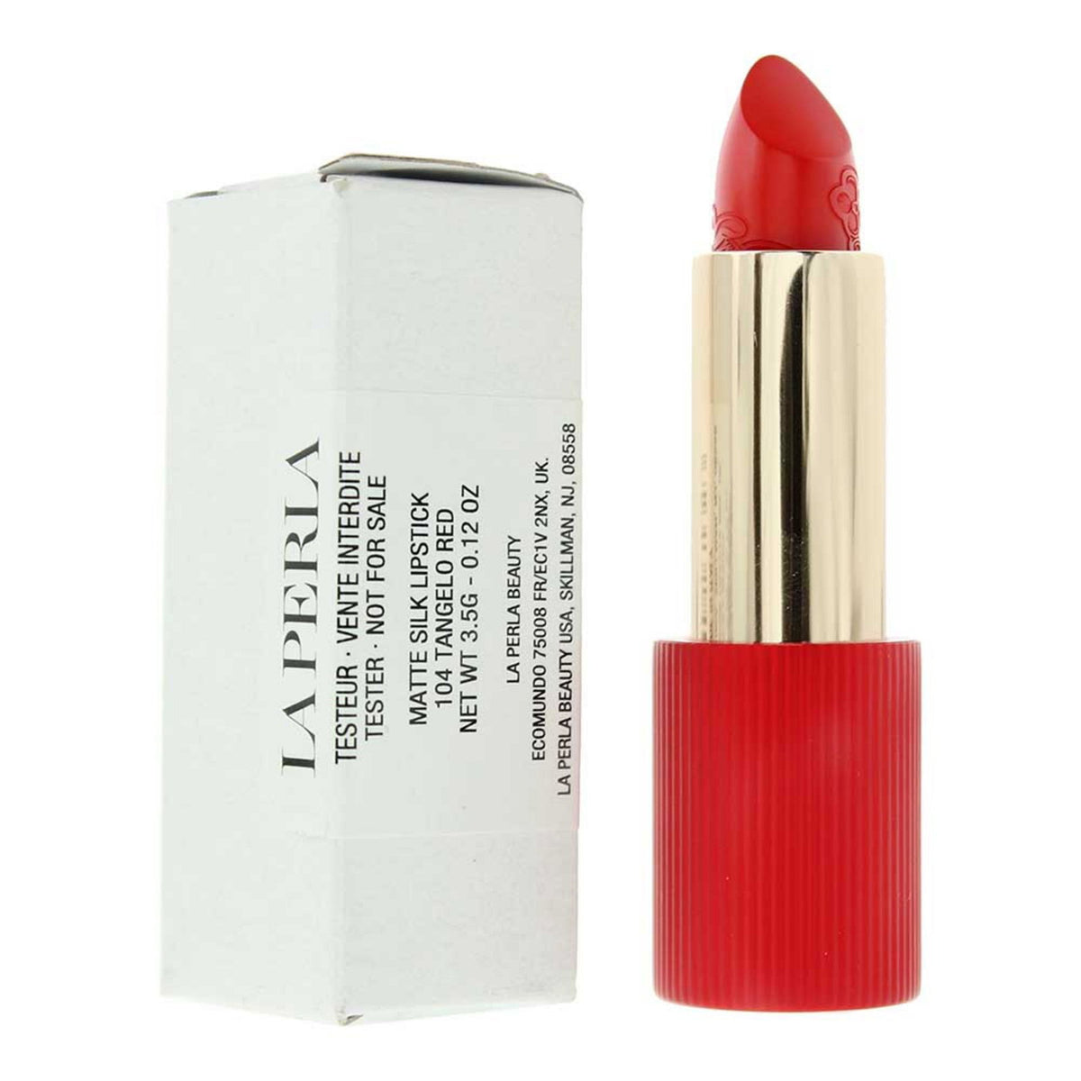 La Perla, Matte Silk, Matte Silk, Κραγιόν, 104, Tangelo Red, 3.5 g *Tester