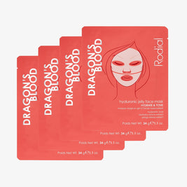 Rodial, Dragon's Blood, Ενυδατική, Gel Mask, Για το Πρόσωπο, 4 pcs, 4 pcs