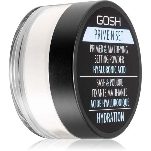 Gosh, Prime'N Σετ, Vegan, Primer & Πούδρα Σταθεροποίησης, Πούδρα Σταθεροποίησης, 002, Banana, 7 g