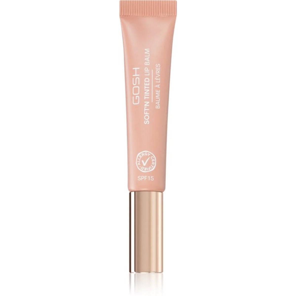 Gosh, Soft'n Tinted, Βάλσαμο Χειλιών, 002, Nougat, SPF 15, 8 ml