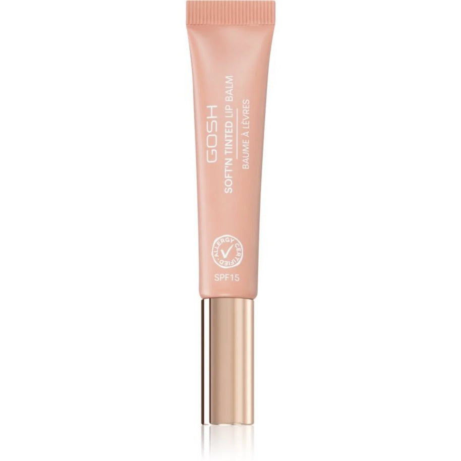 Gosh, Soft'n Tinted, Βάλσαμο Χειλιών, 002, Nougat, SPF 15, 8 ml