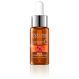 Eveline Cosmetics, Expert C, Vitamin C, Anti Aging, Night, Ορός, Για το Πρόσωπο, 18 ml