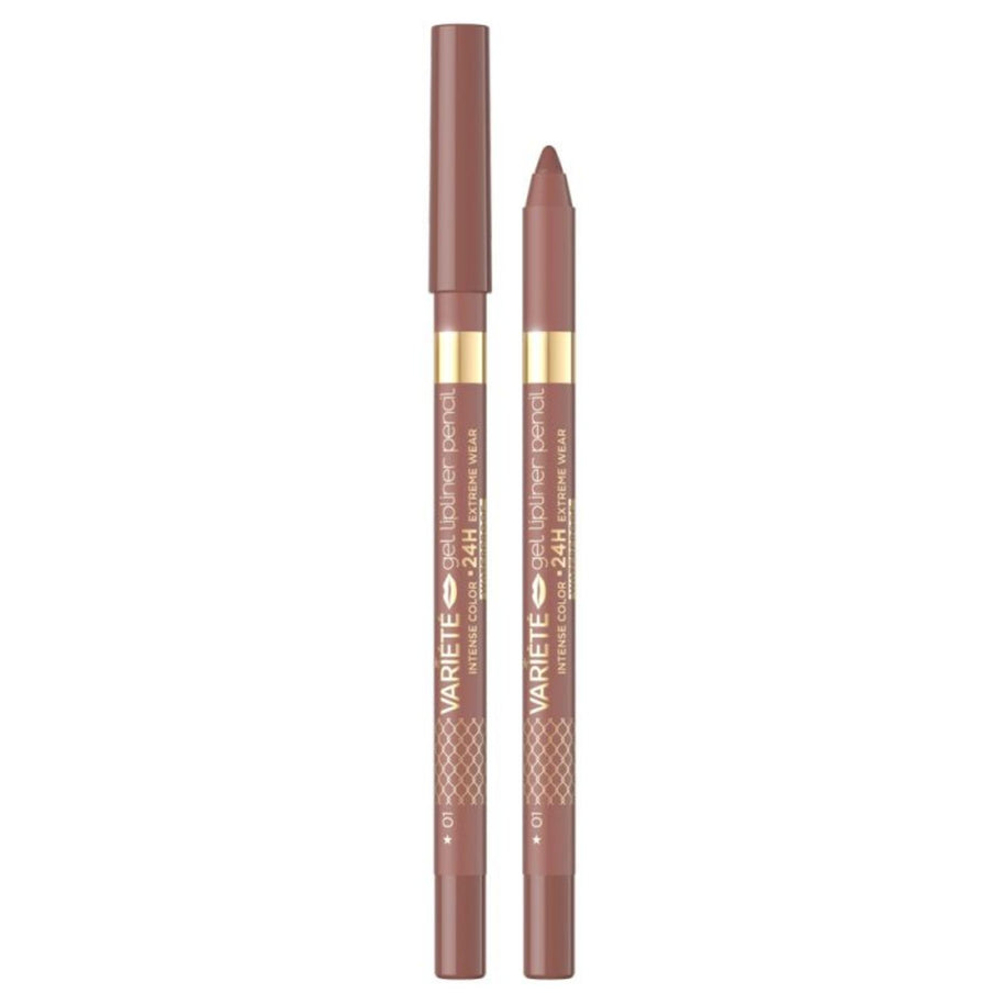 Eveline Cosmetics, Variete, Waterproof, Gel, Μολύβι Χειλιών, 01, Nude, 1.3 g
