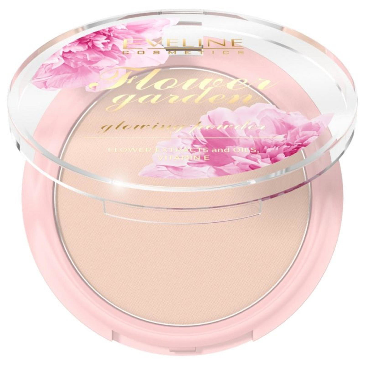 Eveline Cosmetics, Flower Garden, Λαμπερό, Συμπαγής Πούδρα, 8 g