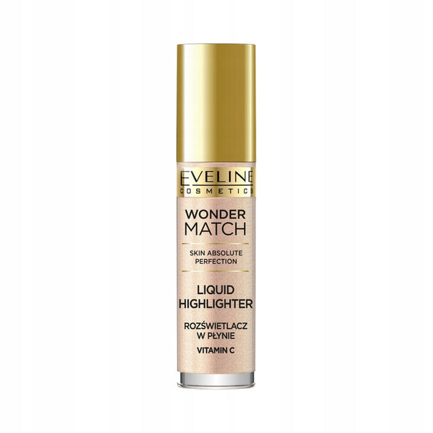 Eveline Cosmetics, Wonder Match, Vitamin C, Λαμπερό, Υγρό Highlighter, 01, Για το Πρόσωπο, 4.5 ml
