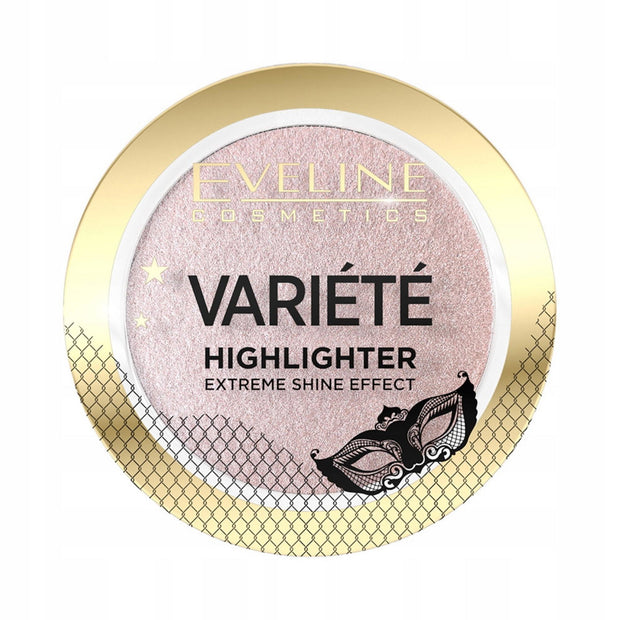 Eveline Cosmetics, Variete, Λαμπερό, Blush Highlighter Compact, 01, 1 Shade, 5 g