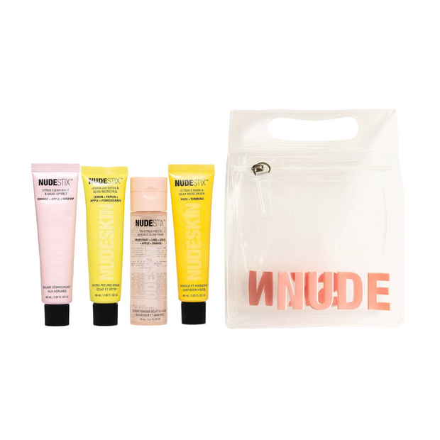 4 Steps Citrus Renew Σετ Nudestix: Lemon-Aid, Detox, Peel-Off Mask, Για το Πρόσωπο, 60 ml + Nudeskin, Citrus, Balm Καθαρισμού, Για το Πρόσωπο, 60 ml + Citrus, Ενυδατικό, Ημέρας & Νύχτας, Μάσκα Σε Μορφή Κρέμας, Για το Πρόσωπο, 60 ml + Nudeskin, 5% Aci