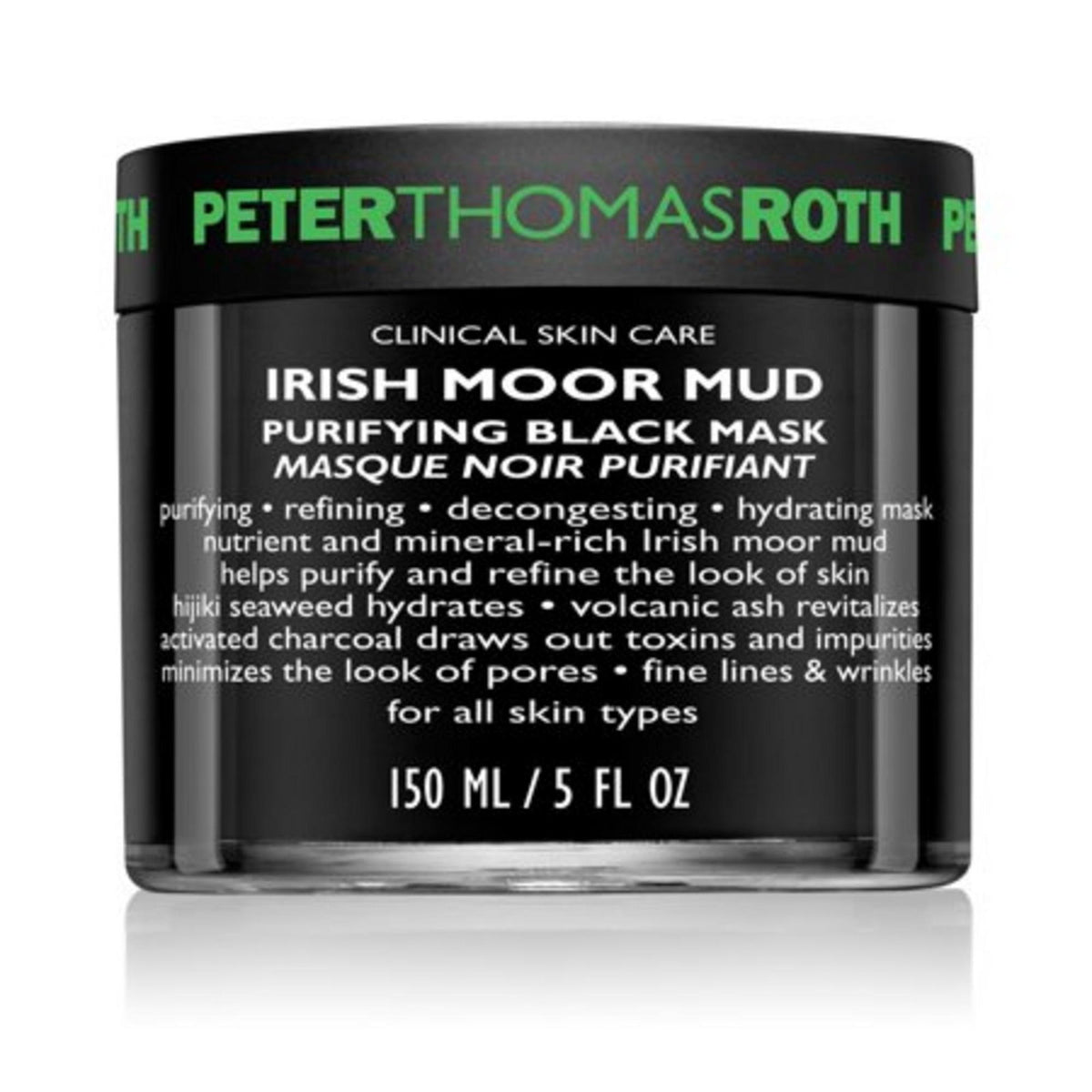 Peter Thomas Roth, Irish Moor Mud Καθαριστικό Black Mask, Καθαριστικό and Decongesting, Μάσκα Λάσπης, Για το Πρόσωπο, 150 ml
