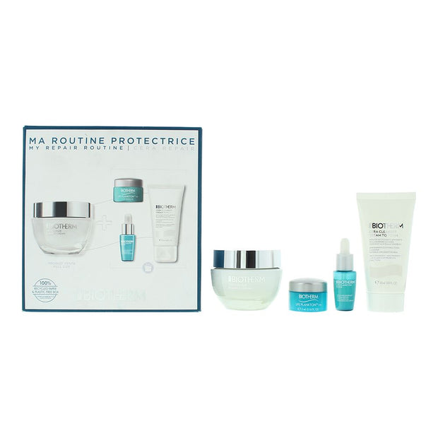Σετ Biotherm: Life Plankton, Αντιγήρανσης, Morning & Evening, Κρέμα Ματιών, 5 ml + Life Plankton Elixir, Ανάπλασης, Ημέρας & Νύχτας, Ορός, Για το Πρόσωπο, 7 ml + Cera Repair, Barrier Repair, Κρέμα Προσώπου, 50 ml + Cera, Eliminates Impuriti