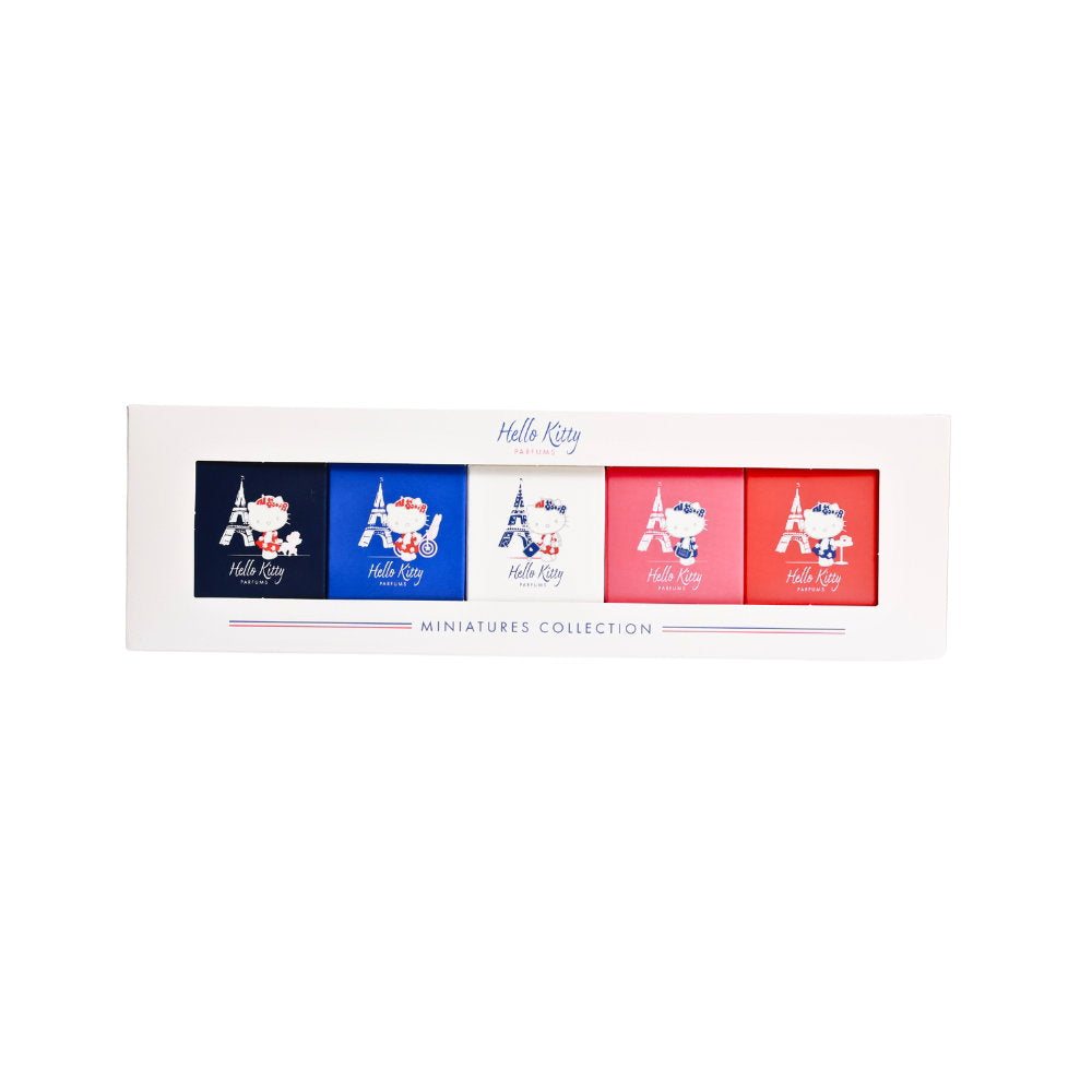 Set Hello Kitty: Around Paris Blanc, Eau De Toilette, Κοριτσίστικο, 5 ml *Miniature + Around Paris Bleu, Eau De Toilette, Κοριτσίστικο, 5 ml *Miniature + Around Paris Rose, Eau De Toilette, Κοριτσίστικο, 5 ml *Miniature + Around Paris Rouge