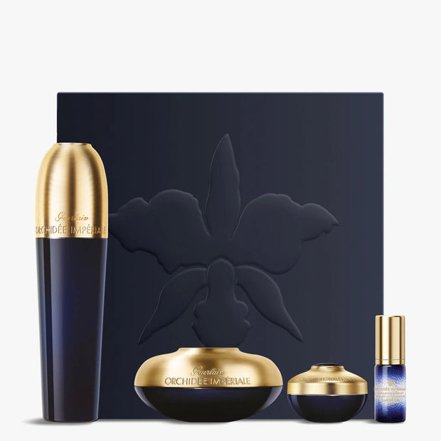 Σετ Guerlain: Orchidee Imperiale, Αντιγήρανσης, Day, Γαλάκτωμα, Για το Πρόσωπο, 30 ml + Orchidee Imperiale, Natural, Lifting & Σύσφιξης, Concentrate, Για το Πρόσωπο, 5 ml + Orchidee Imperiale, Αντιγήρανσης, Κρέμα Προσώπου, 15 ml + Orchidee Imperiale