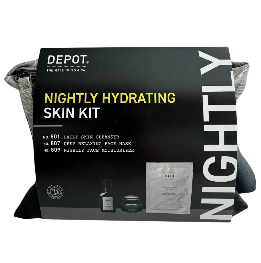 Σετ Depot: 800 Skin Specifics No. 809, Ενυδατικό, Κρέμα Νύχτας Για το Πρόσωπο, 65 ml + 800 Skin Specifics No. 801, Activated Charcoal, Detoxifying, Gel Καθαρισμού, Για το Πρόσωπο, 50 ml + 800 Skin Specifics No. 807, Hyaluronic Acid, Nutri-Καταπραϋντ