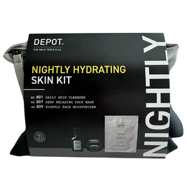 Σετ Depot: 800 Skin Specifics No. 809, Ενυδατικό, Κρέμα Νύχτας Για το Πρόσωπο, 65 ml + 800 Skin Specifics No. 801, Activated Charcoal, Detoxifying, Gel Καθαρισμού, Για το Πρόσωπο, 50 ml + 800 Skin Specifics No. 807, Hyaluronic Acid, Nutri-Καταπραϋντ