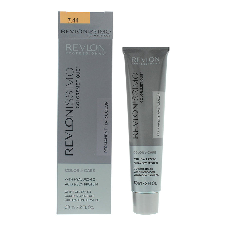 Revlon, Revlonissimo Colorsmetique, Μόνιμη Βαφή Μαλλιών, 7.44 Medium Intensive Copper Blonde, 60 ml
