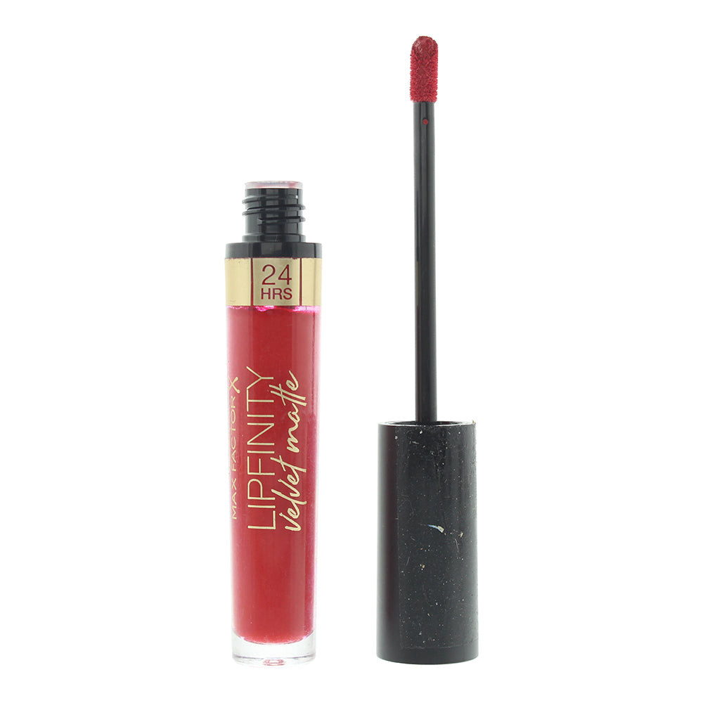 Max Factor, Lipfinity Velvet Matte, Υγρό Κραγιόν, 025 Red Luxury, 3.5 ml