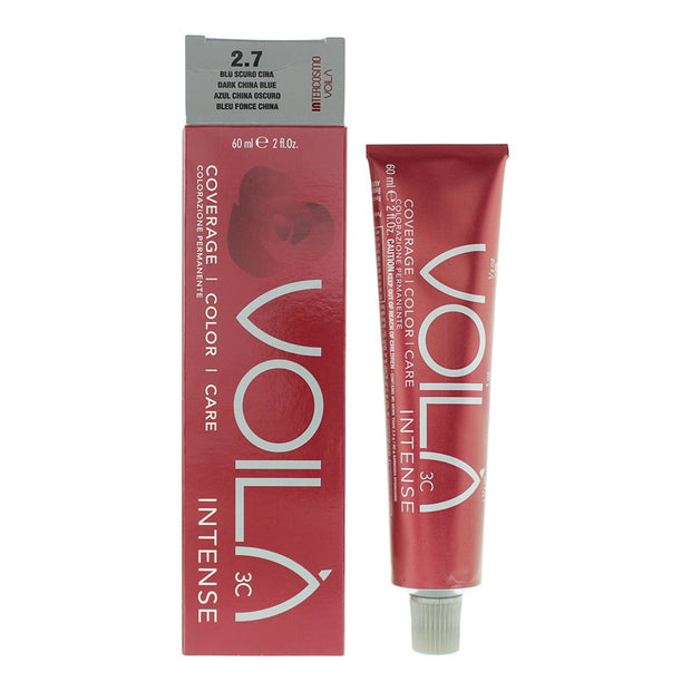 Intercosmo, Voila 3C Intense, Aqua, Μόνιμη Βαφή Μαλλιών, 2.7 Dark China Blue, 60 ml