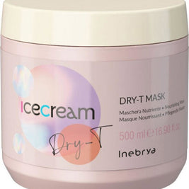 Inebrya, Ice Cream Dry-T, Hair Treatment Cream Mask, Ενυδατική, 500 ml