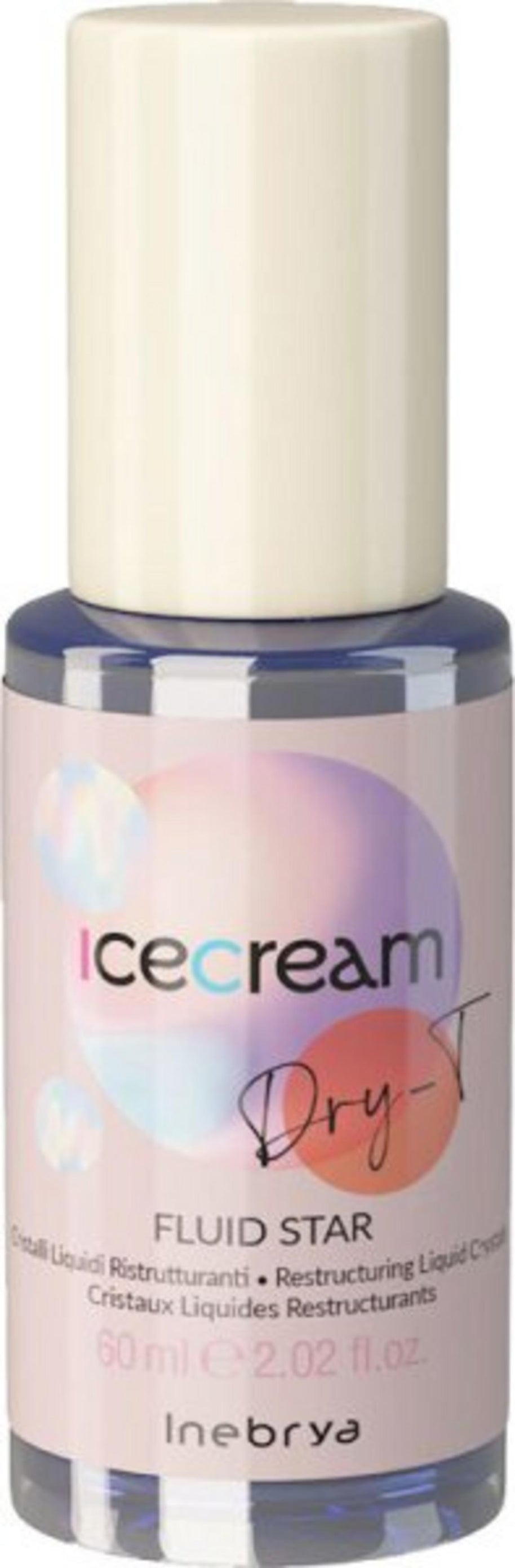 Inebrya, Ice Cream Dry-T, Θρεπτική, Hair Fluid, 60 ml