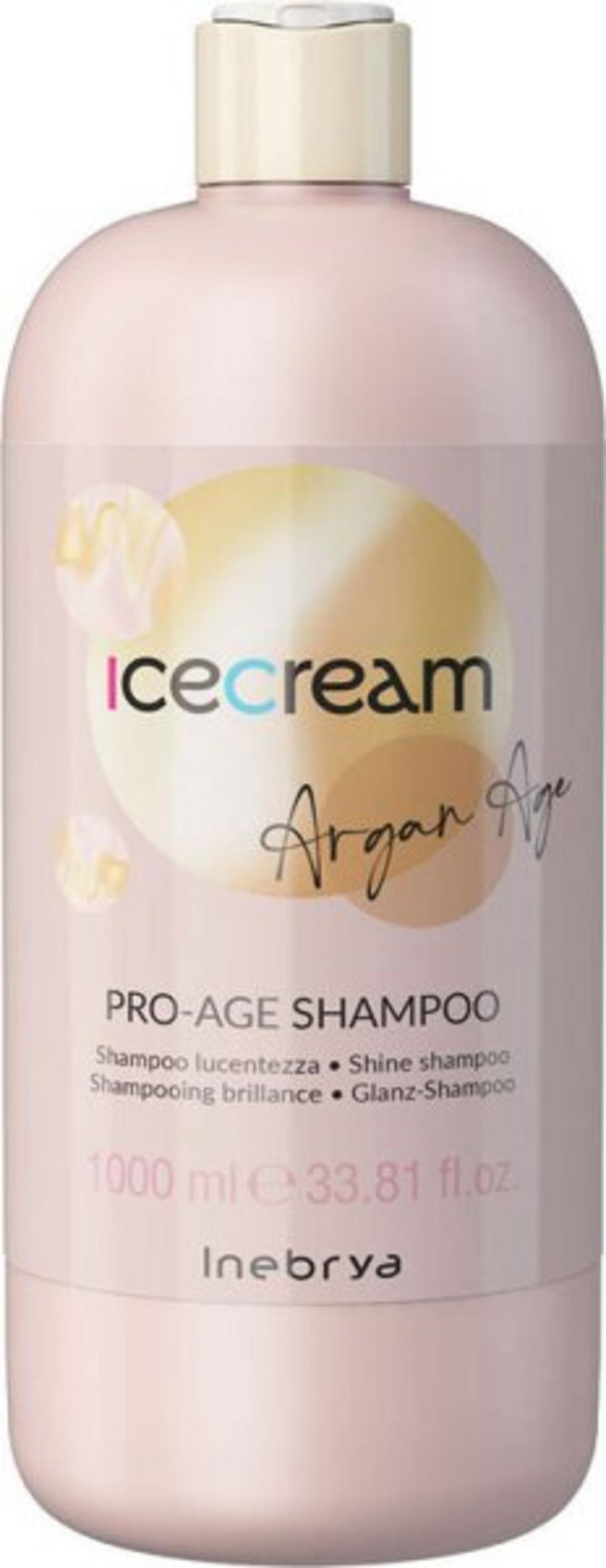 Inebrya, Ice Cream Pro-Age, Hair Σαμπουάν, Shine, 1000 ml