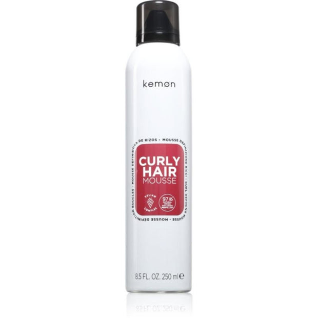 Kemon, Curly Hair Mousse, Hair Styling Mousse, Volume, Medium, 250 ml