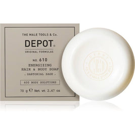 Depot, 600 Body Solutions No. 610, Ενυδατικό, Massage Soap Bar, Skin and Hair, 70 g