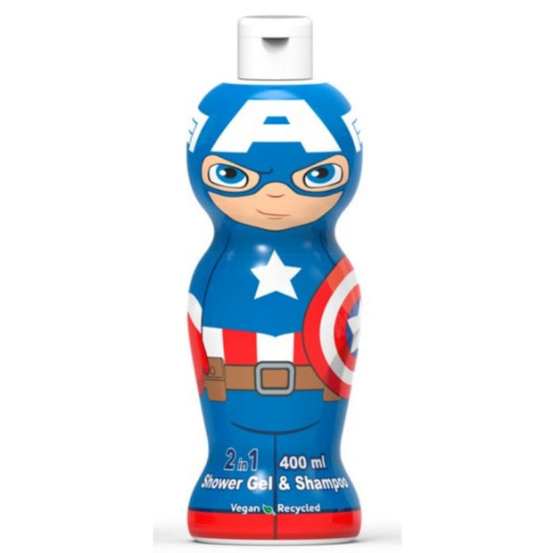 Marvel, Captain America, Αφρόλουτρο & Σαμπουάν 2-Σε-1, 400 ml