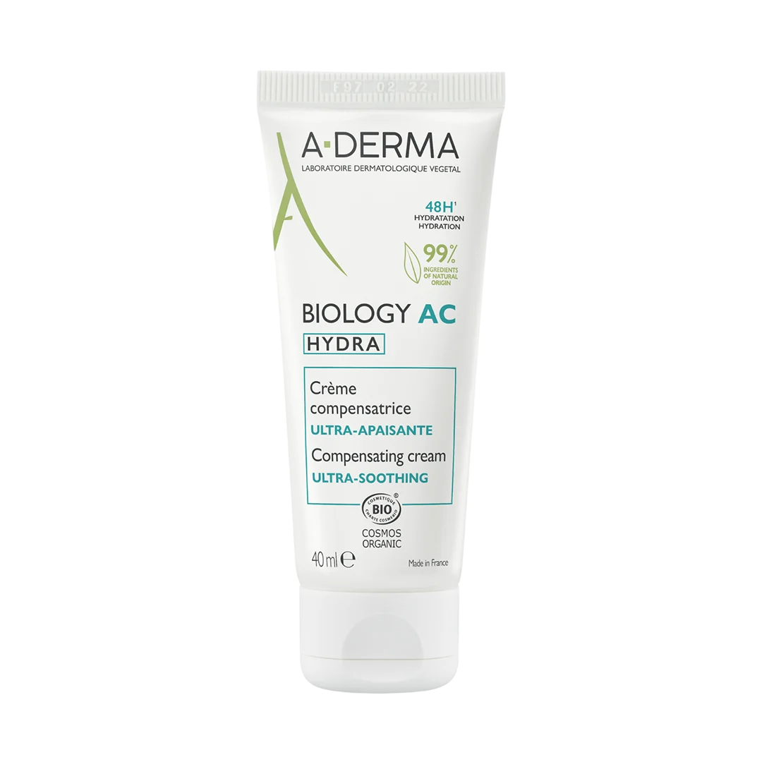 A-Derma, Biology AC Hydra, Vegan, Καταπραϋντικό, Daily, Cream, Skin, 40 ml
