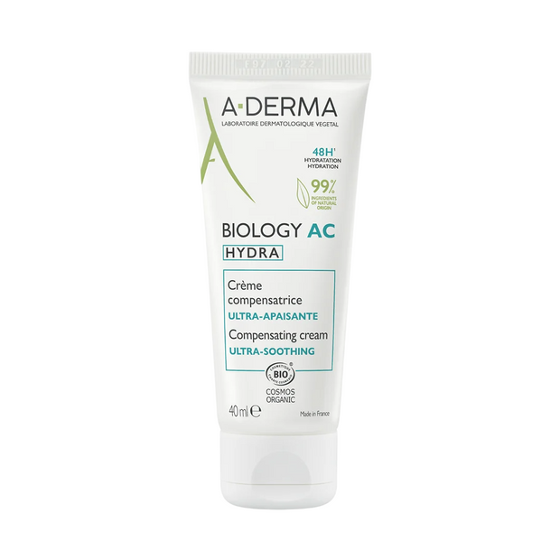 A-Derma, Biology AC Hydra, Vegan, Καταπραϋντικό, Daily, Cream, Skin, 40 ml