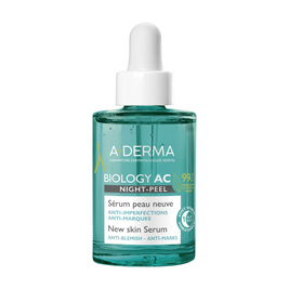 A-Derma, Biology AC, Peeling, Night, Ορός, Για το Πρόσωπο, 30 ml
