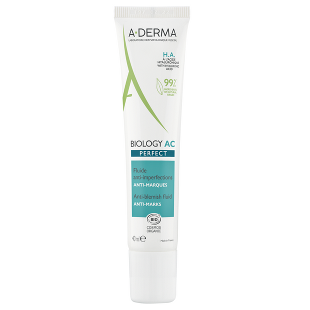 A-Derma, Biology AC Perfect, Anti-Imperfections, Fluid, Για το Πρόσωπο, 40 ml